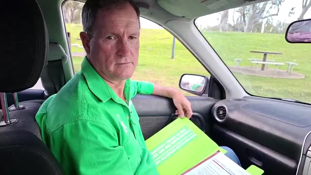 Almost home from Canberra, at Tocumwal on the Murray - 9/11/2025