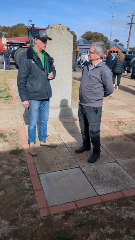 Farmer Wade interviews Trevor at Woomelang - 12/6/2025
